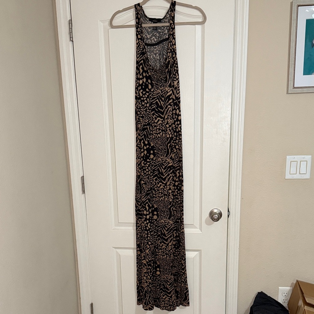 Stylish Animal Print Maxi Dress